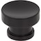 Jeffrey Alexander 1-1/4" Diameter Matte Black Elara Cabinet Knob 484MB - alternate 1